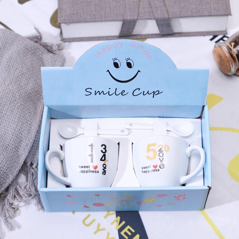 Cartoon Ceramic Mug Set with Spoons