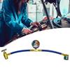 R134A Recharge Hose Kit with Gauge, Refrigerants Recharging Hose with 1/2" Female R134A Can Tap Refrigerants Dispenser
