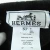 Great HERMES beret Saint Honoré Serie Metal black cashmere Women 57 Used