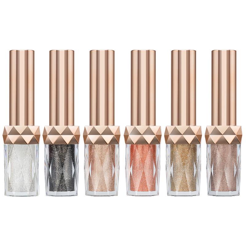Pearlescent Eye Shadow Liquid Waterproof Non-fading Long-lasting Makeup Sparkling Diamond High-gloss Eye Shadow Liquid