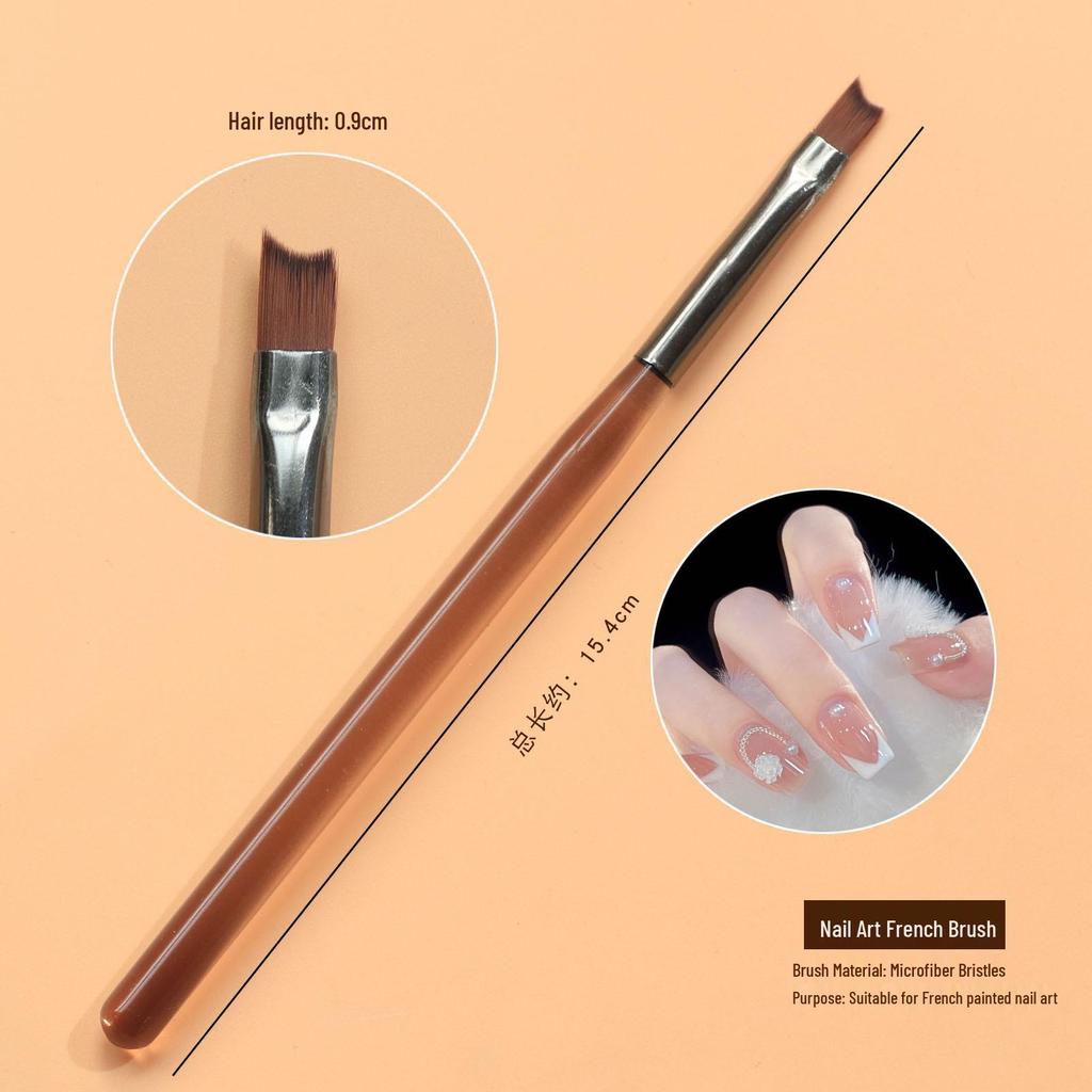Nail Art Double-Headed Brush Set: Acrylic Penholder, Line Drawing & Gradient Pens