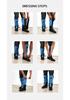 1 Pair Waterproof Leg Covers Elastic Strap Long Tube Legs Protection Hiking Skiing Climbing Trouser Shoes Cover Durable Bandage