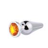 MoDi Crystal Silver Colour Metal Backyard Stainless Steel  Anal Plug