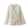 European and American Women's French Fashion Loose Wool Coat