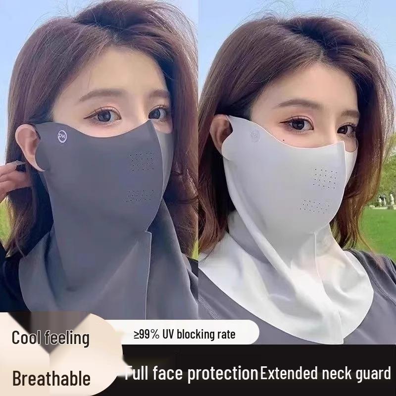2025 Women's Full Face Anti-UV Sunshade Veil Mask for Summer Driving and Neck Protection