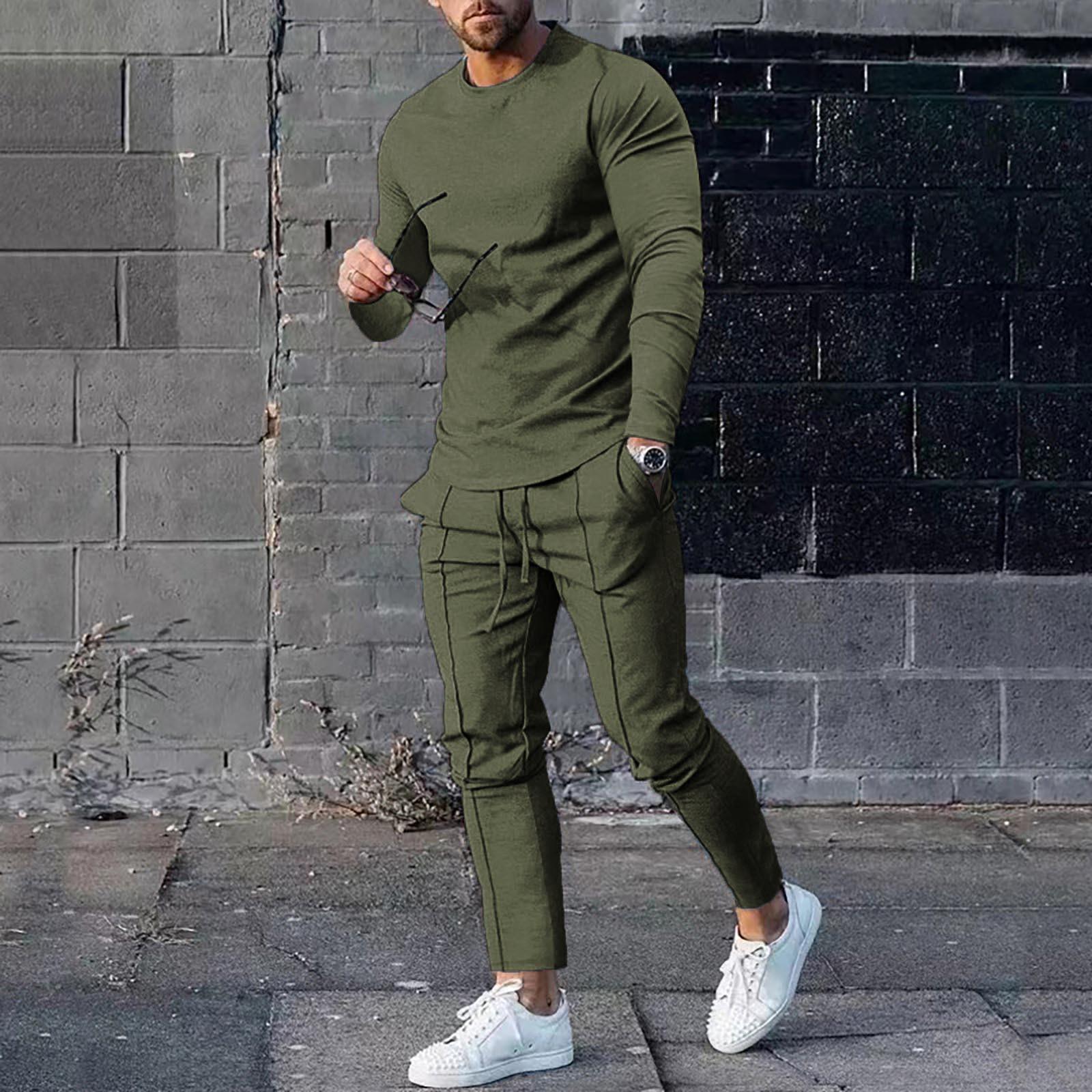 Мужской однотонный костюм — фото 8