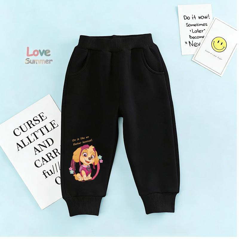 Skye Everest Girls Trousers Paw Patrol Casual New Little Girls Sweatpants Print for Girls Casual Sports Long Pants Outdoor Warm Long Pants,for Outdoor