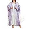 Spring and Autumn Long-sleeved Loose Dress Fashionable Gilded Long Robes and Cardigan Gowns