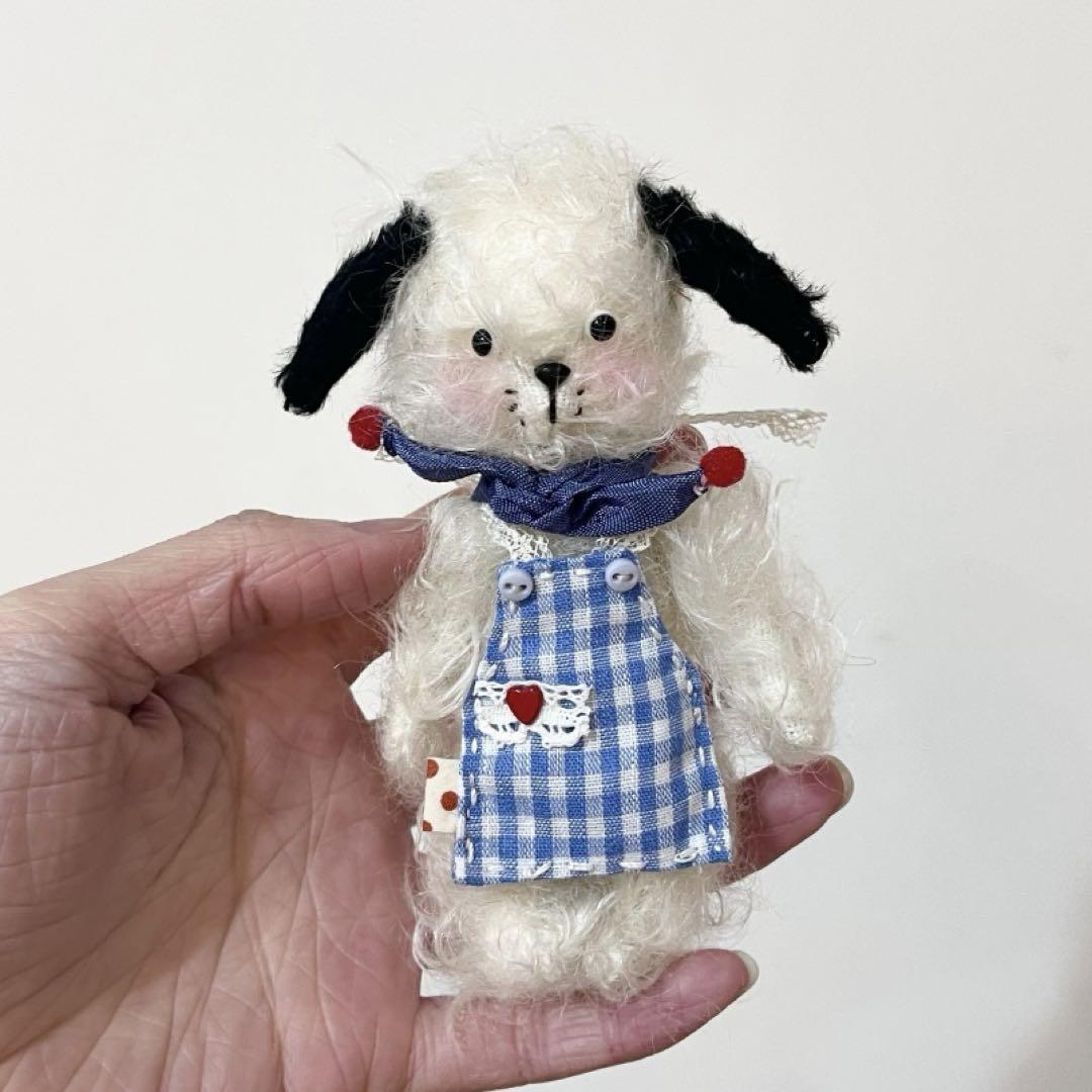 

[USED] Fluffy Woof Woof Plush Dog Teddy Bear Handmade by Overseas Artists
