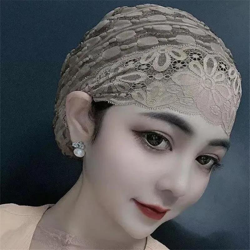 Spitze Innen Hijab Kappe für Muslimische Frauen Unter Schal Haube Sommer Atmungsaktiv Unter Hijab Hüte