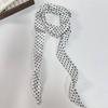 Women Narrow Long Scarf 190X4.5Cm Polka Dot Tie Bag Ribbon Headband Choker Streamer Lady Accessories