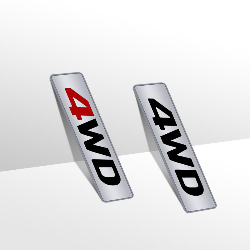 Auto Metal 4WD 4X4 SUV Logo 3D Badge Lettering Decals Trunk Sticker For JEEP Toyota Subaru Mitsubishi Nissan Hyundai Car Styling po1