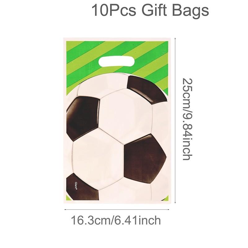 Football Soccer Birthday Party Decoration Kids Soccer Sports Theme Tableware Banner Gift Bags Supplies Set For Boy Favor