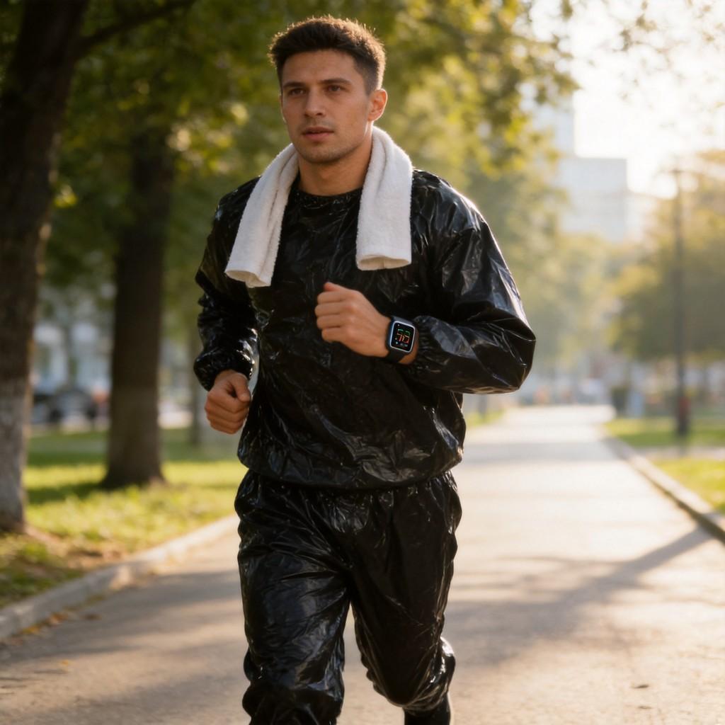 Pvc Sauna Suit Sweatenhancing Fitness Set For Men And Women With Polyester Fabric