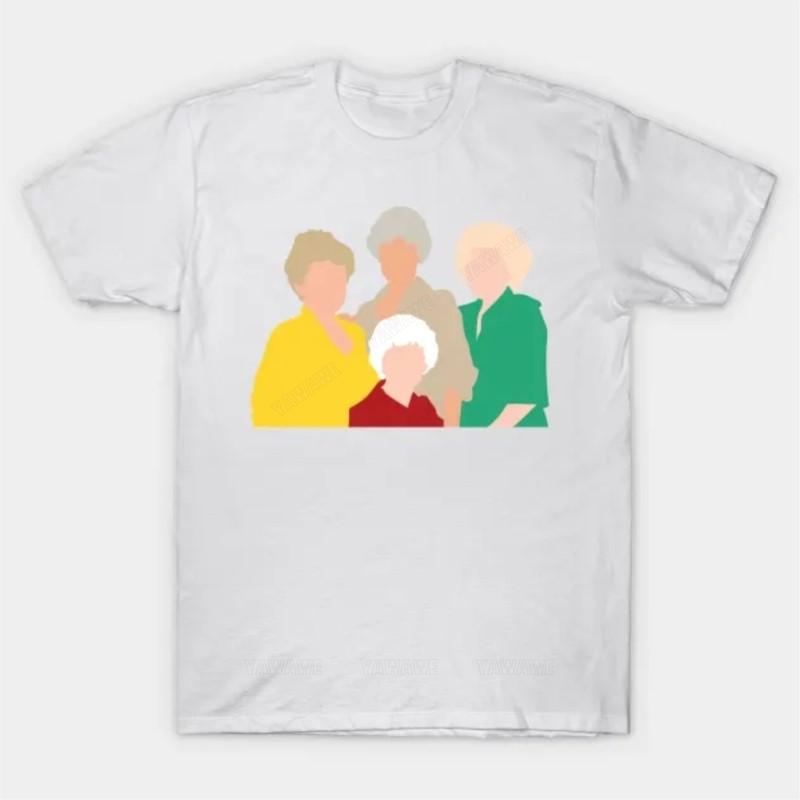 

New fashion brand teeshirt cotton tshirt Golden Girls T Shirt male Oversized short sleeve black top unisex casual teeshirt 4XL