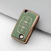 Mode TPU Autoschlüsselhülle Abdeckung Für Peugeot 207 307 308 407 607 807 Geschützter Schlüsselanhänger