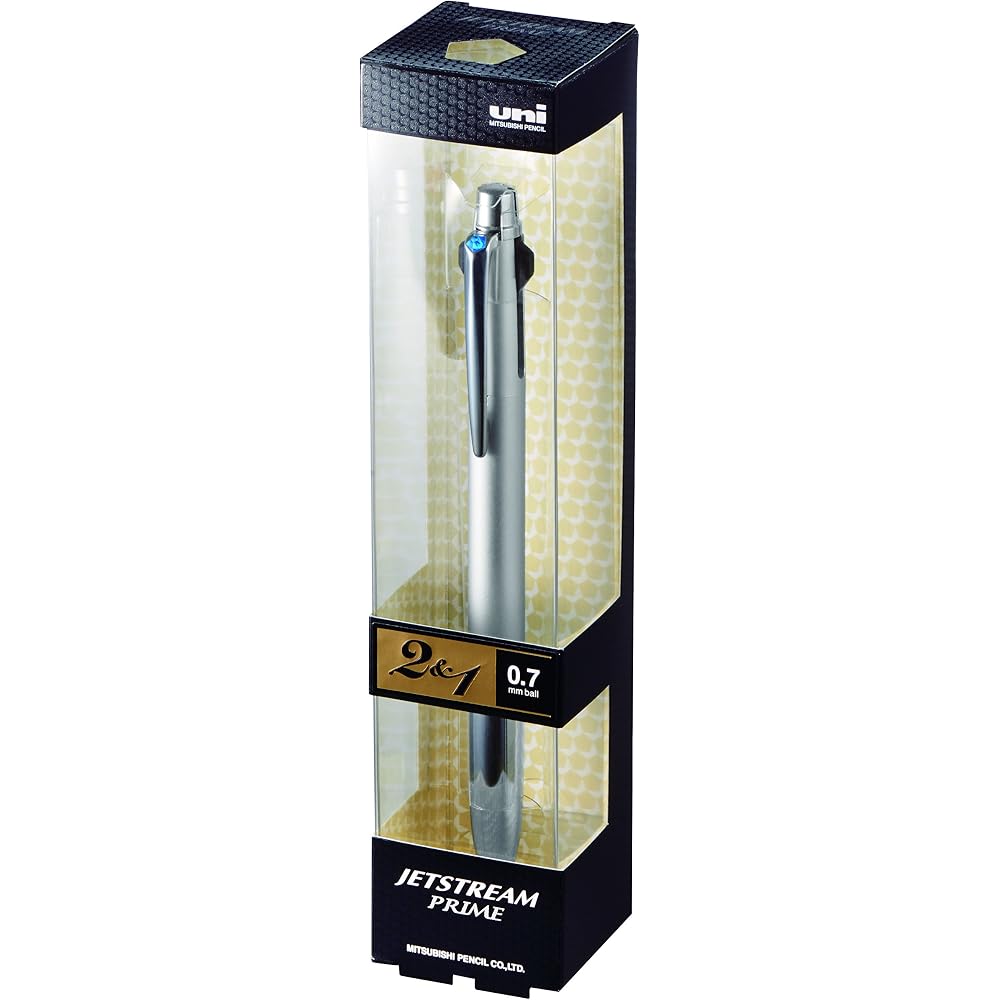 Mitsubishi Pencil Multifunction Pen Jetstream Prime 2 & 1 0.7 Silver Easy To Write MSXE330007.26