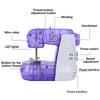 Good-Portable Electric Sewing Machines Household Sewing Machine With Light And Speed Control For Beginner DIY Sewing EU Plug