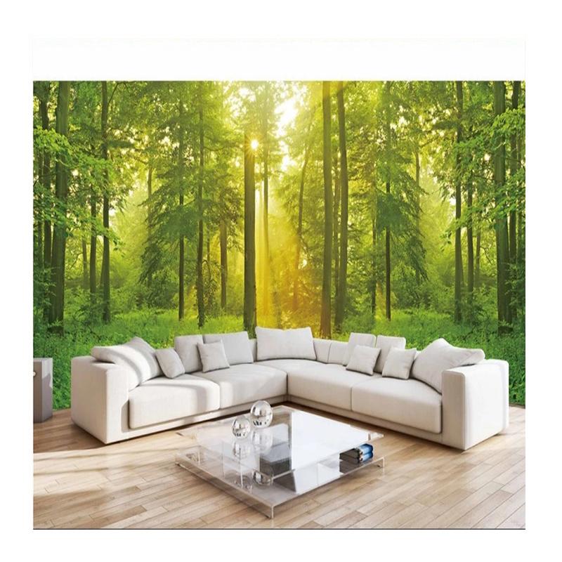 

3D Обои Природа Зеленый Большие Деревья Лес Настенная Фреска Гостиная Спальня Обои 300 cm(W) x 200 cm(H)