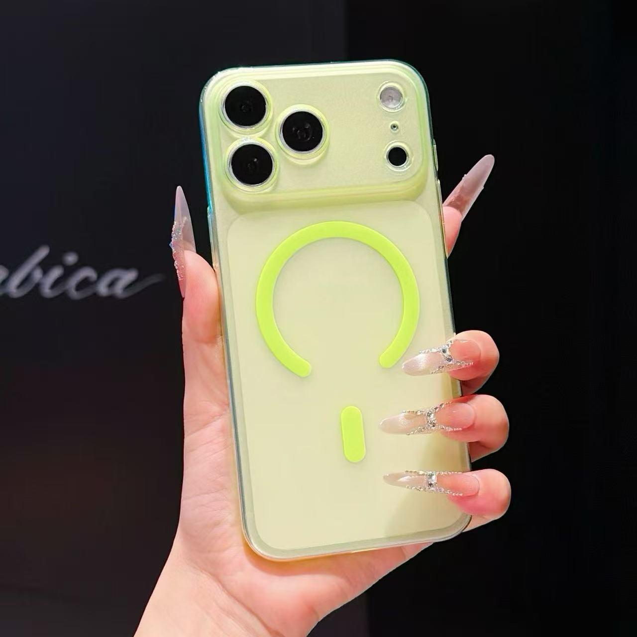 Ultra-thin Frosted Magnetic Hard Case for iPhone 17 Pro Max iPhone 14 Plus