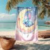 Ultra-Soft Beach Towel with Stitch Theme,Ideal for Pool - Camping, Diving - Perfect Travel Essential, Vibrant Beach Towel.