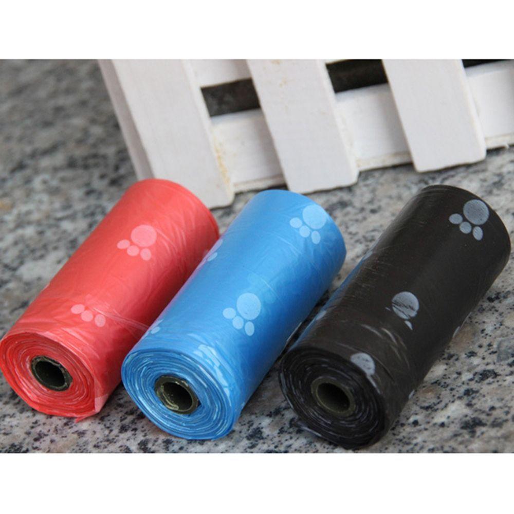 Degradable Poo Refills Scooper Home Supply Plastic 5Rolls/75Pcs Pet Dog Waste Poop Bags Pick