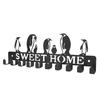 Key Holder Hooks Organizer Hanger Rack Wall Mounted with Screws Anchors Home Metal Decor for Entryway Front Door Hallway