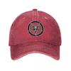Casquettes de Baseball Unisexes Pentagramme de Baphomet Pentagramme Occulte Crâne de Bouc Chapeaux Lavés Usés Casquette Chapeau Snapback d'Été Vintage