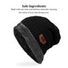 Gorro de Invierno para Hombre Gorros de Punto Negros Gorro de Otoño Gorra para Esquiar al Aire Libre Gorro Grueso Cálido Gorros Tipo Calavera Gorro de Lana Gorra para Montañismo Suave