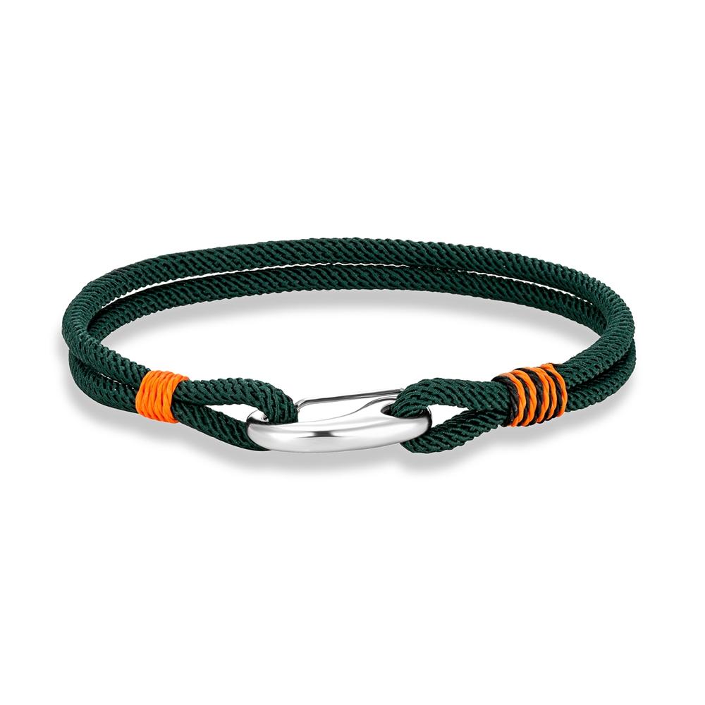 Edelstahl Hummer Federverschluss Doppelfaden Geflochtenes Seil Armband für Männer Frauen Paar Schmuck Geschenke