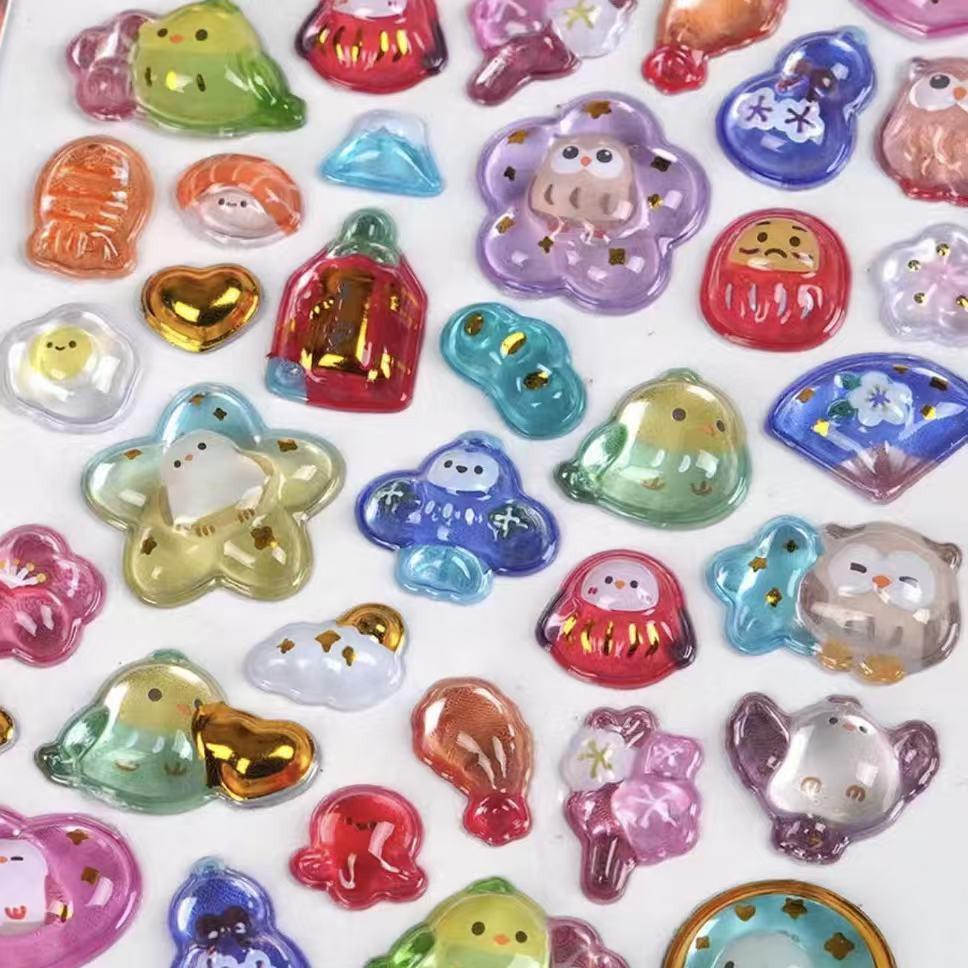 3D Cartoon Animal Stickers for DIY Decoration - Cute Pets & Hot Stamping Design