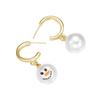 Snowflake Snowman Earrings Pearl Xmas Dangle Earrings Exquisite Christmas Earrings  Women