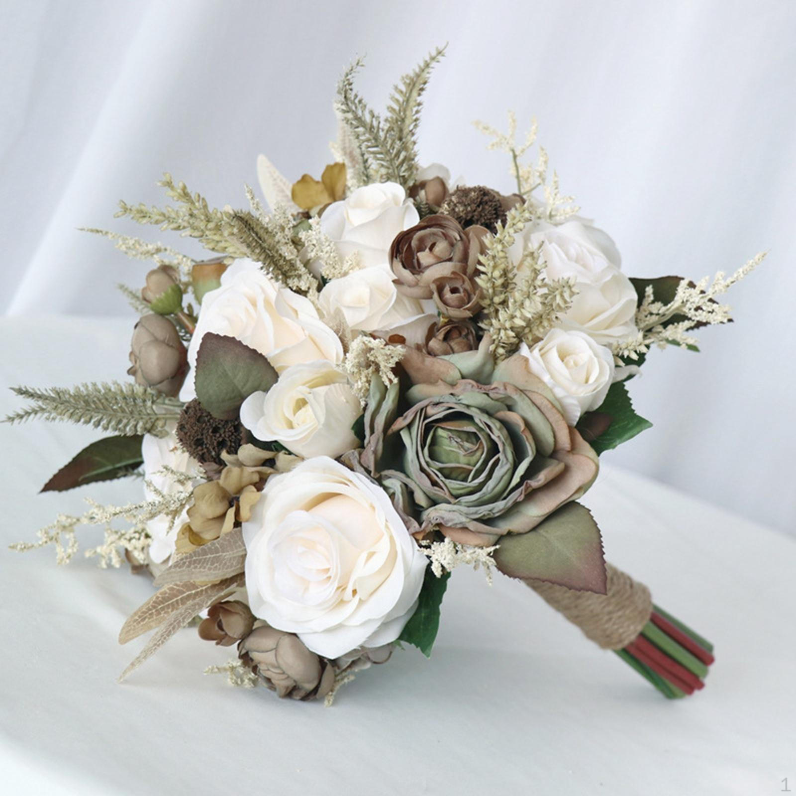 Bridal Bouquets Holding Wedding Bouquet for Engagement Anniversary Decoration