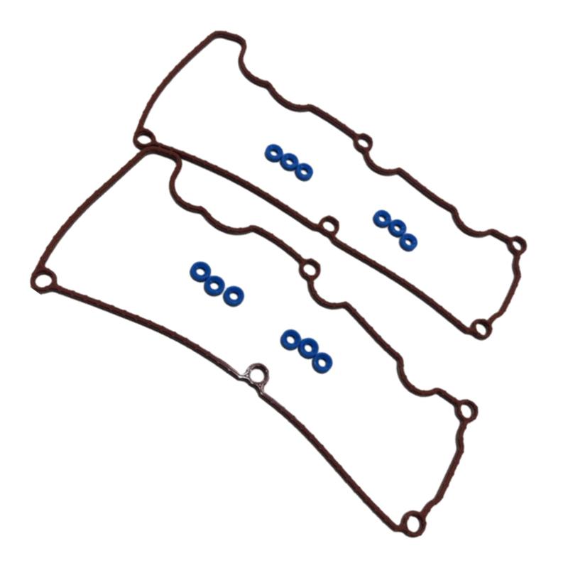 2pcs Valve Cover Gaskets with 12pcs Grommets For Ford Mustang 4.0L V6 SOHC 12V 2005 2006 2007 2008 2009 2010 VS50646R VS50402