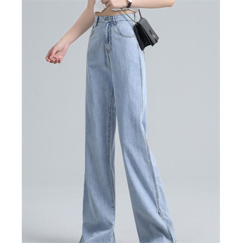 Epocă primăvară 2022 moda femei talie înaltă y2k blugi pentru femei cu picioare largi pantaloni largi din denim pantaloni lungi blugi mamă pantaloni blugi