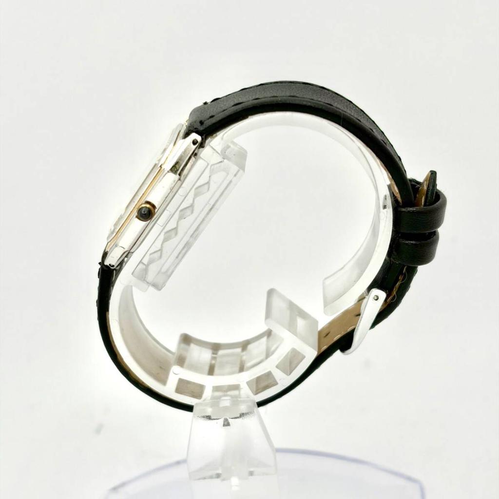 SEIKO Exceline Rectangular Watch 127389 with New Strap [New Battery] Ladies' 2320-6430 Engraving,