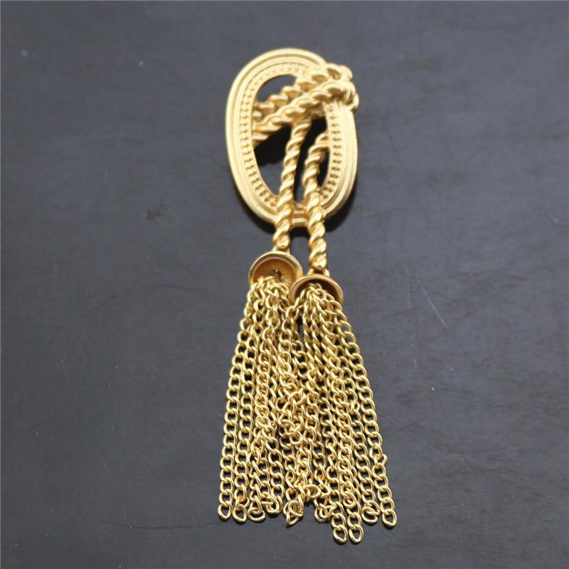 

Классический дворцовый стиль цветные драгоценные камни кисточка брошь булавка воротник значок ювелирное украшение брошь подарок