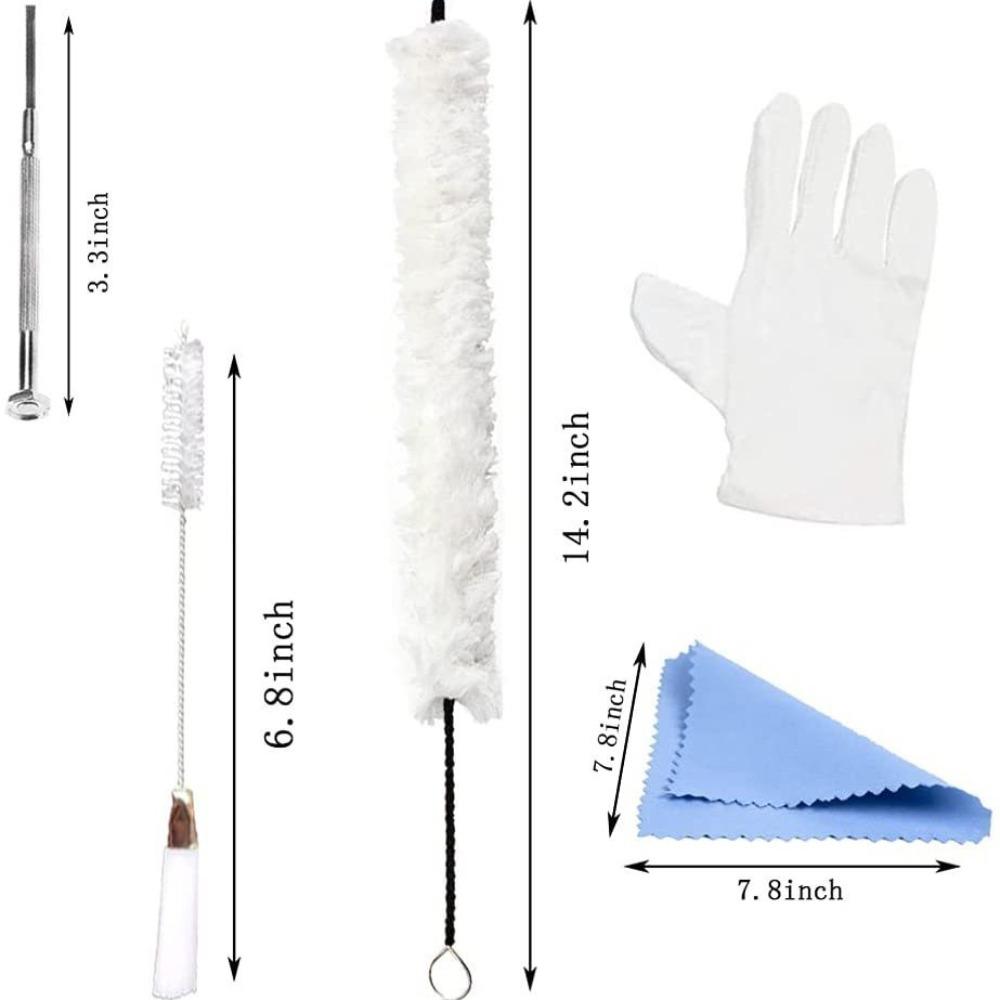 6-Piece Saxophone Cleaning Set: Cleaning Rod, Cleaning Cloth, Brush, Maintenance Tools, Wind Instrument Repair Accessories