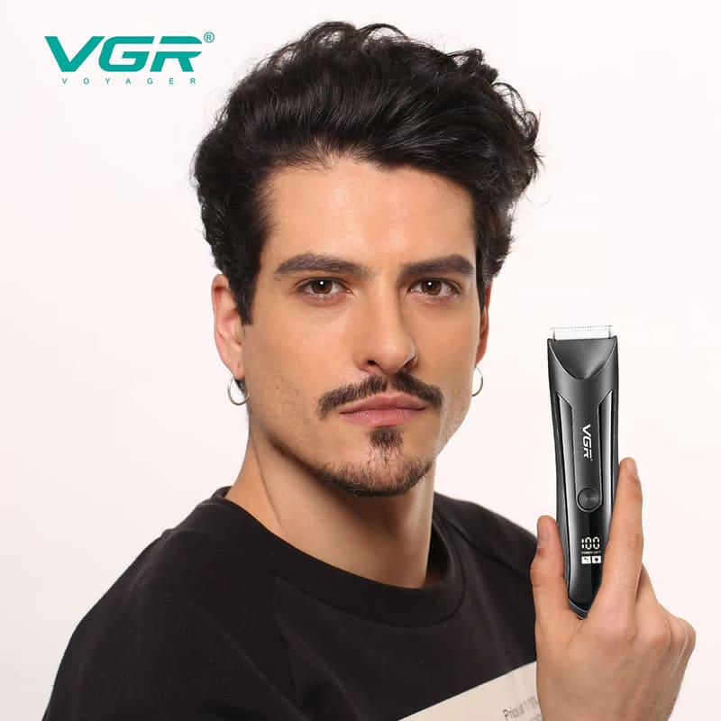 Portable Universal Electric Hair Trimmer Full Body Washable Hair Clipper LCD Digital Display Electric Hair Clippers for Men's Beauty Safe To The Skin