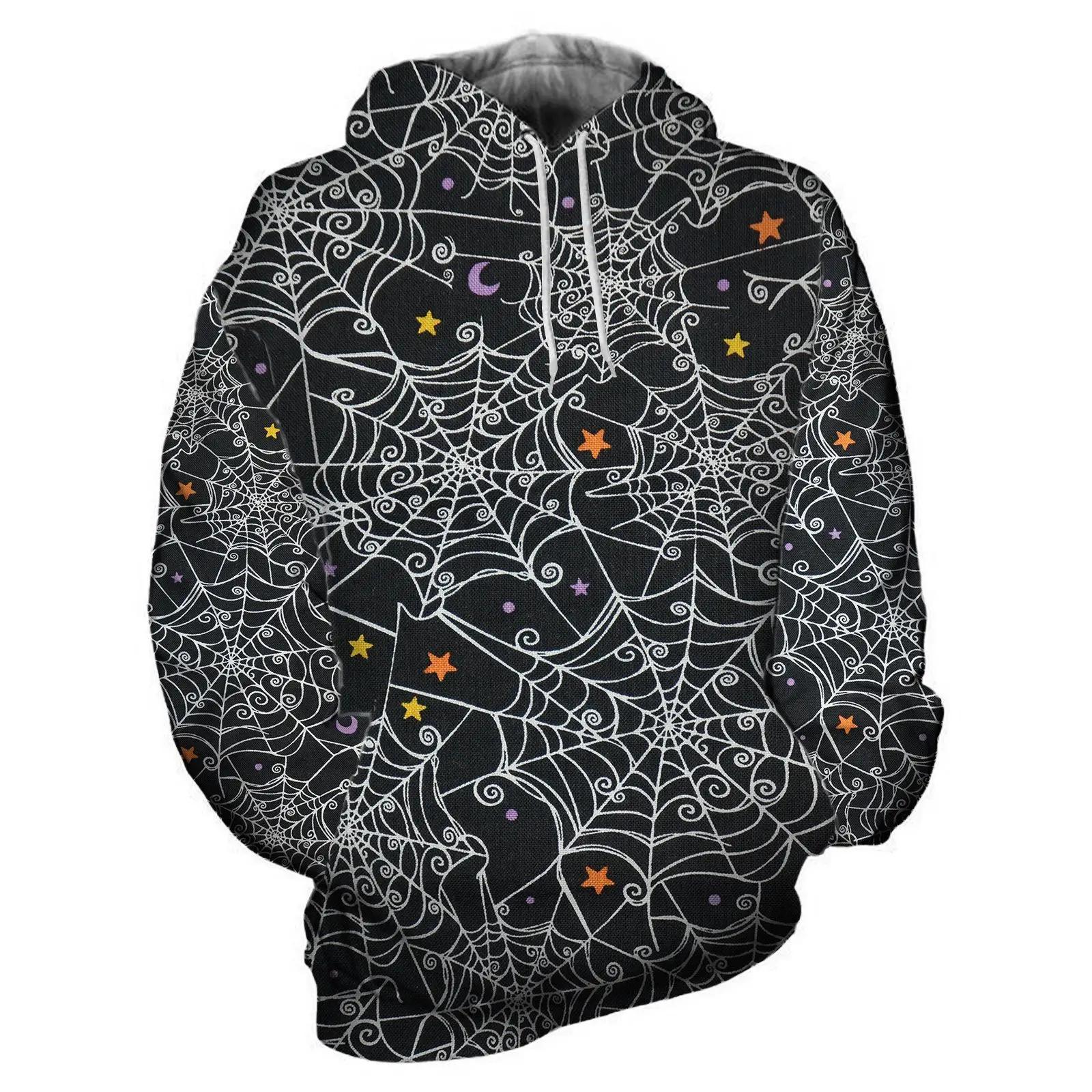 

Популярная свободная толстовка с капюшоном на Хэллоуин с 3D-цифровой печатью для мужчин и женщин, модный спортивный хип-хоп-джемпер с длинными рукавами 6XL