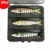 8 Segments 10cm Sinking Wobblers Vibrating Jointed Crankbait Prmeium Hard Vibrating Lures  Trolling