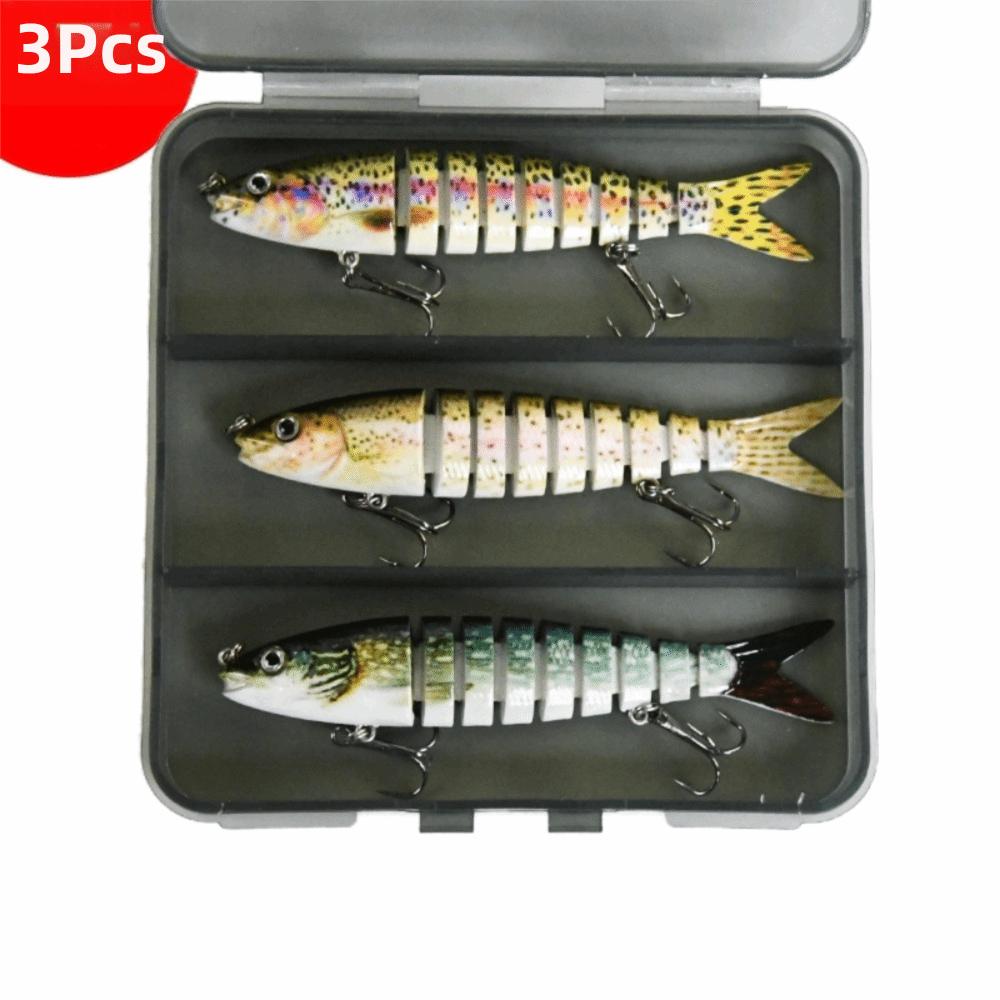 8 Segments 10cm Sinking Wobblers Vibrating Jointed Crankbait Prmeium Hard Vibrating Lures  Trolling