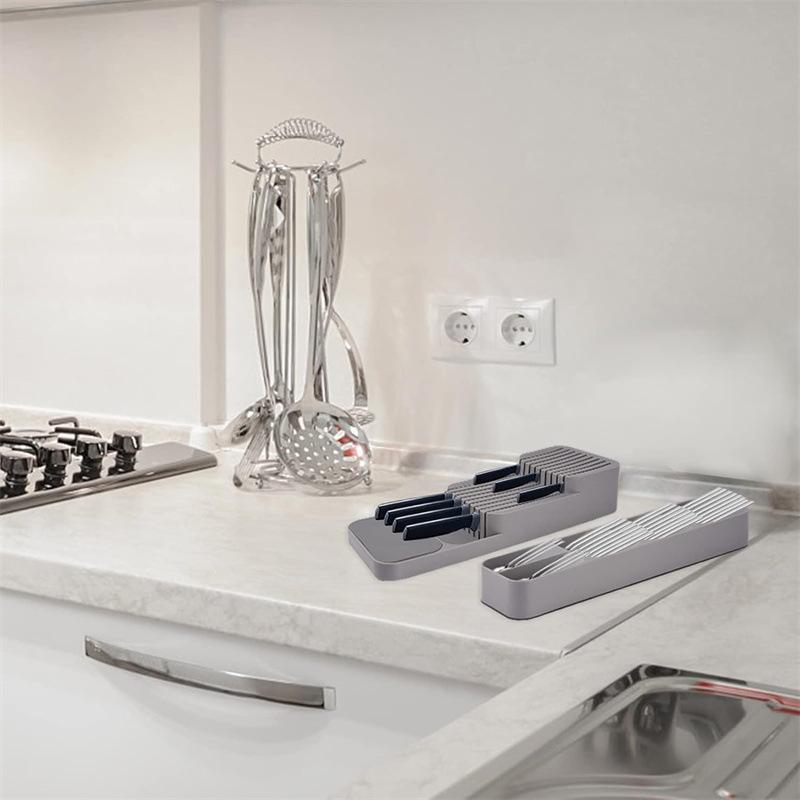 Compact Cross-border Knife & Cutlery Drawer Organizer