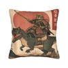 Ukiyo-E Art Japanese Cat Riding Pillow Case Print Pillow Cover For Living Room Sofa Kawaii Pillowcases