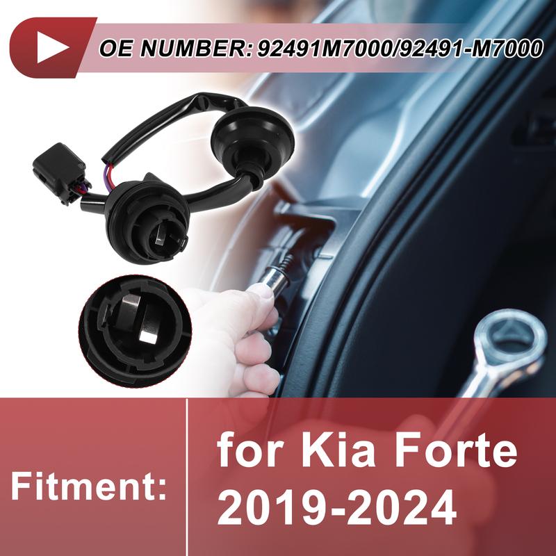 X Autohaux Tail Light Socket Wiring for Kia Forte -2024 No.92491M7000 Bulb Pigtail