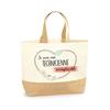 Irreplaceable Technician Bag | Cotton and Jute Canvas Tote Bag for Beach, Shopping, Gift Idea for Women