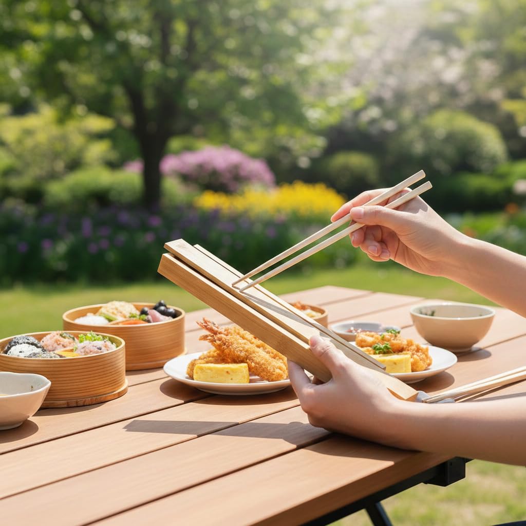 Morikuru TK03-09 Bamboo Chopstick Case with Sliding Lid, 25 Cm, Made In Japan