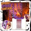 Halloween Tulle Curtain 200100cm Orange Purple Black with for Party Decor