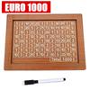 Euro Dollar Saving Money Box Handmade Wooden Cash Vault Piggy Bank with Money Goals Numbers for Kids Adults Gifts