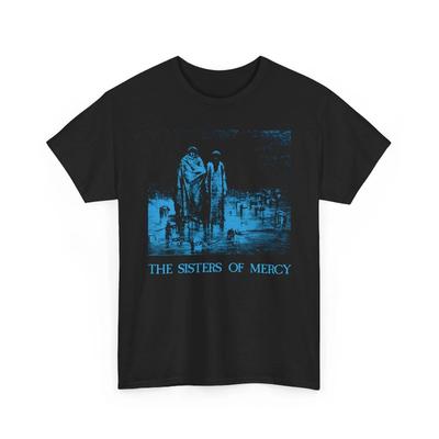 חולצת טי Sisters of Mercy להקת רוק גותית חולצת קיץ לגברים ונשים רפויה ונושמת חולצת טופ